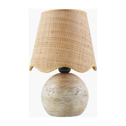 Keaira Traditional Beige Table Lamp Home Decor > Lighting > Lamp > Table Lamps TriadCommerceInc 12"H x 8"W x 8"D