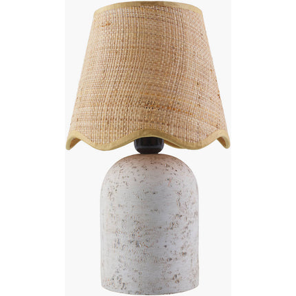 Ira Traditional White Table Lamp Home Decor > Lighting > Lamp > Table Lamps TriadCommerceInc 14"H x 8"W x 8"D