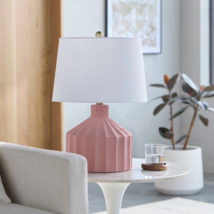 Malky Traditional Pink Table Lamp Lighting TriadCommerceInc