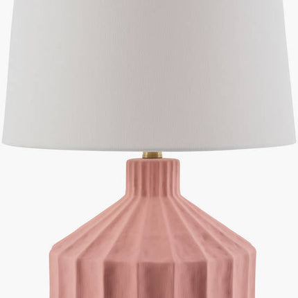 Malky Traditional Pink Table Lamp Lighting TriadCommerceInc 23"H x 15"W x 15"D