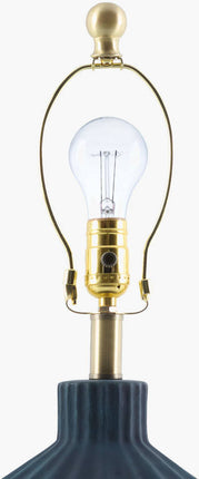 Malky Traditional Dark Blue Table Lamp Home Decor > Lighting > Lamp > Table Lamps TriadCommerceInc