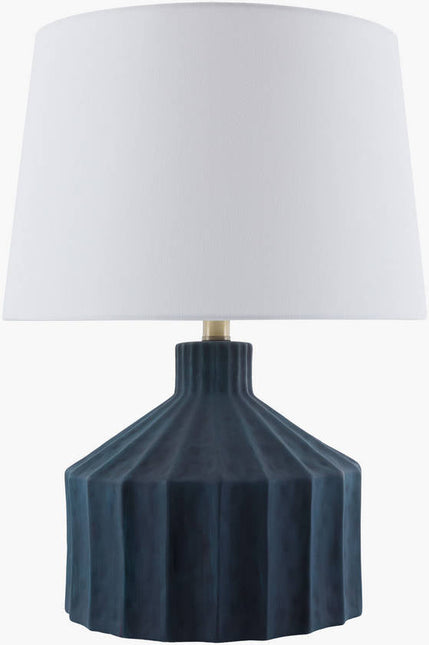 Malky Traditional Dark Blue Table Lamp Home Decor > Lighting > Lamp > Table Lamps TriadCommerceInc 23"H x 15"W x 15"D