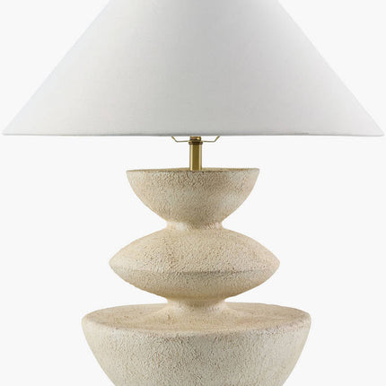 Shaquala Traditional White Table Lamp Home Decor > Lighting > Lamp > Table Lamps TriadCommerceInc 23"H x 19"W x 19"D