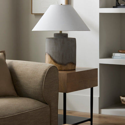 Omayra Traditional Gray Table Lamp Lighting TriadCommerceInc