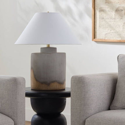 Omayra Traditional Gray Table Lamp Lighting TriadCommerceInc