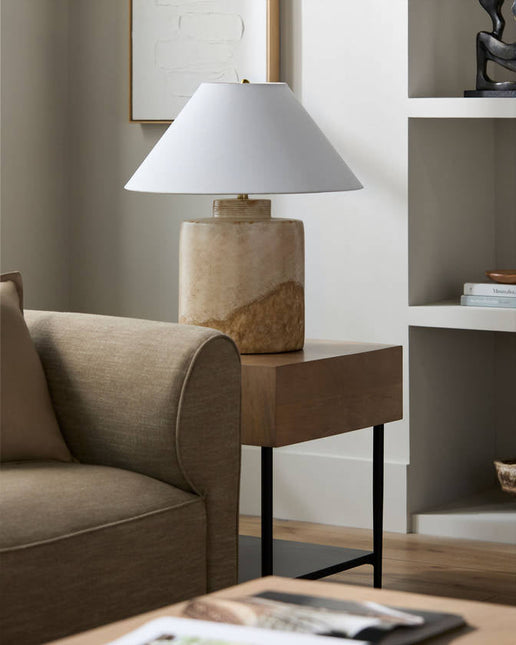 Omayra Traditional Khaki Table Lamp Home Decor > Lighting > Lamp > Table Lamps TriadCommerceInc