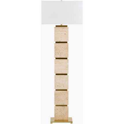Baudilio Traditional Yellow/Brown Floor Lamp Home Decor > Lighting > Lamp > Floor Lamps TriadCommerceInc 60"H x 12"W x 20"D