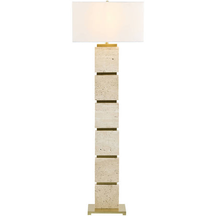Baudilio Traditional Yellow/Brown Floor Lamp Home Decor > Lighting > Lamp > Floor Lamps TriadCommerceInc