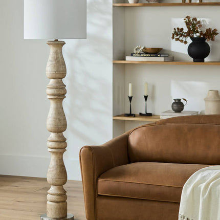 Yaser Traditional Brown Floor Lamp Home Decor > Lighting > Lamp > Floor Lamps TriadCommerceInc
