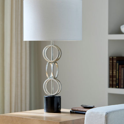 Koplik Modern Silver Gray Table Lamp Lighting TriadCommerceInc