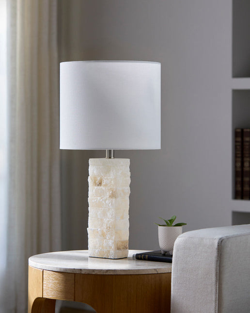 Amna Traditional Cream Table Lamp Home Decor > Lighting > Lamp > Table Lamps TriadCommerceInc