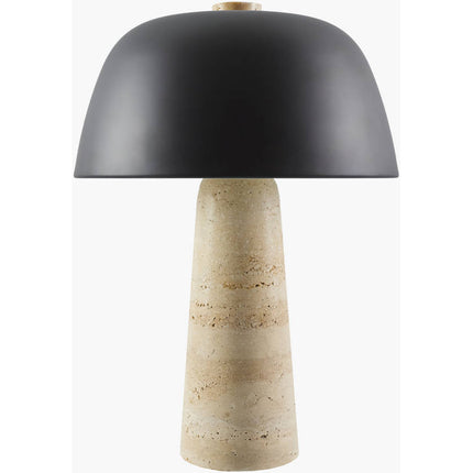 Jaymar Modern Beige/Black Table Lamp Home Decor > Lighting > Lamp > Table Lamps TriadCommerceInc 16"H x 11"W x 11"D