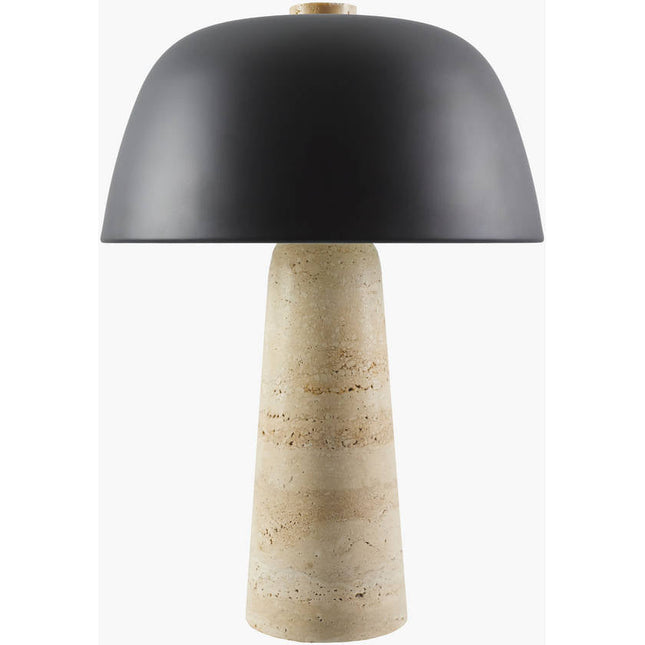 Jaymar Modern Beige/Black Table Lamp Home Decor > Lighting > Lamp > Table Lamps TriadCommerceInc 16"H x 11"W x 11"D