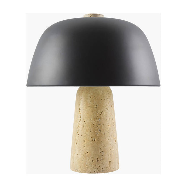 Lekeisha Modern Black/Beige Table Lamp Home Decor > Lighting > Lamp > Table Lamps TriadCommerceInc 13"H x 11"W x 11"D