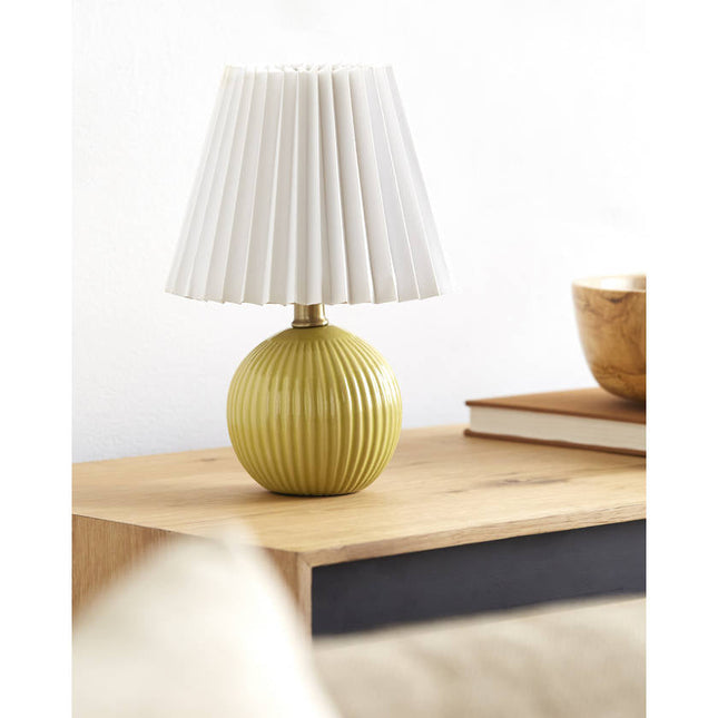 Trudie Modern Bright Yellow Table Lamp Home Decor > Lighting > Lamp > Table Lamps TriadCommerceInc