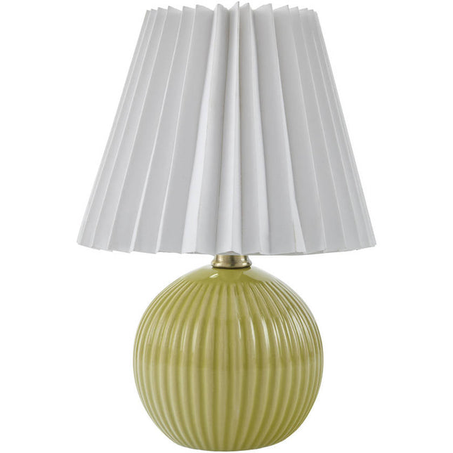 Trudie Modern Bright Yellow Table Lamp Home Decor > Lighting > Lamp > Table Lamps TriadCommerceInc 12"H x 8"W x 8"D