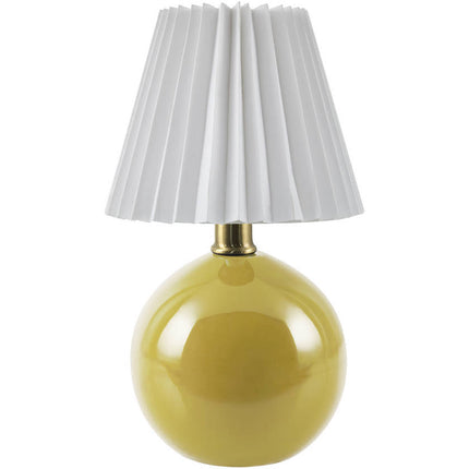 Travarus Modern Bright Yellow Table Lamp Home Decor > Lighting > Lamp > Table Lamps TriadCommerceInc 12"H x 8"W x 8"D