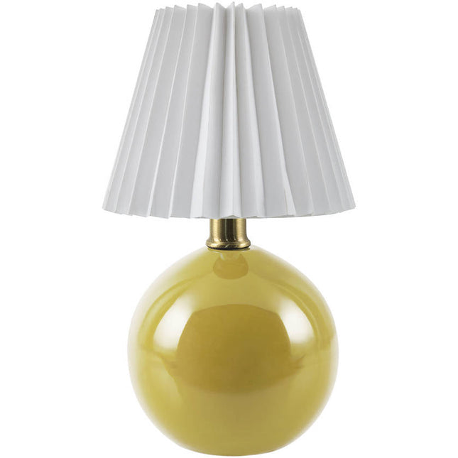 Travarus Modern Bright Yellow Table Lamp Home Decor > Lighting > Lamp > Table Lamps TriadCommerceInc 12"H x 8"W x 8"D