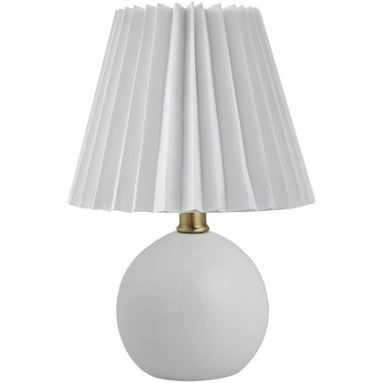 Travarus Modern White Table Lamp Home Decor > Lighting > Lamp > Table Lamps TriadCommerceInc 12"H x 8"W x 8"D