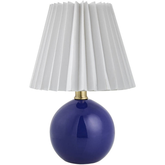Travarus Modern Blue Table Lamp Home Decor > Lighting > Lamp > Table Lamps TriadCommerceInc 12"H x 8"W x 8"D