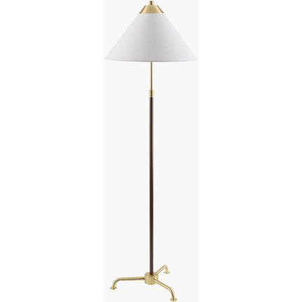 Rica Modern Brown/Gold Floor Lamp Home Decor > Lighting > Lamp > Floor Lamps TriadCommerceInc 62"H x 20"W x 20"D