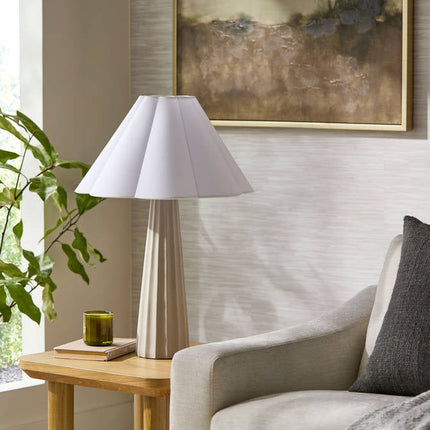 Kym Traditional Gray/White Table Lamp Lighting TriadCommerceInc