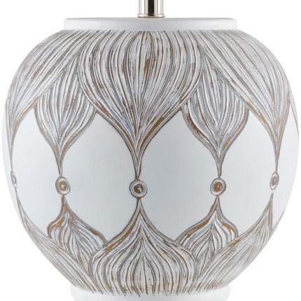 Neena Global White Table Lamp Home Decor > Lighting > Lamp > Table Lamps TriadCommerceInc