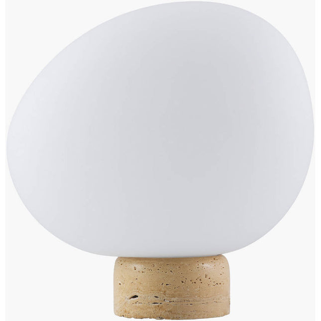 Petrey Modern Beige/White Table Lamp Home Decor > Lighting > Lamp > Table Lamps TriadCommerceInc 10"H x 12"W x 12"D