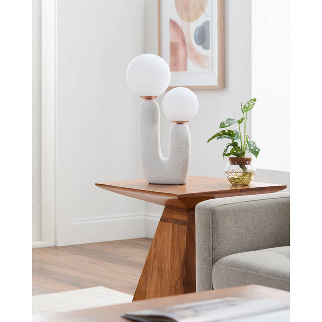 Bartley Cottage White Table Lamp Lighting TriadCommerceInc