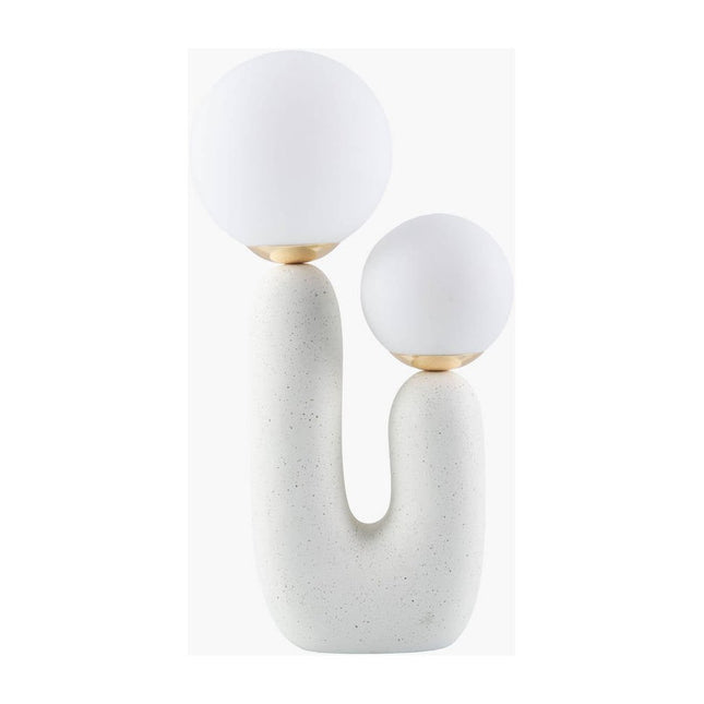 Laurissa Modern White Table Lamp Home Decor > Lighting > Lamp > Table Lamps TriadCommerceInc 22"H x 8"W x 12"D