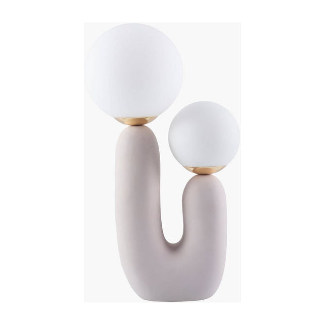 Laurissa Modern Cream Table Lamp Home Decor > Lighting > Lamp > Table Lamps TriadCommerceInc 22"H x 8"W x 12"D