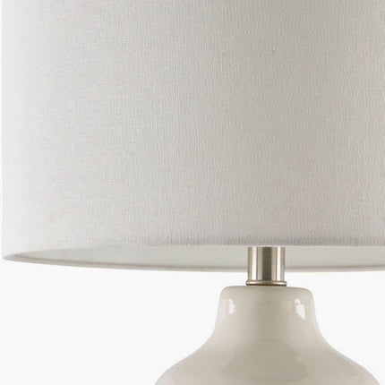 Alban Global White Table Lamp Home Decor > Lighting > Lamp > Table Lamps TriadCommerceInc
