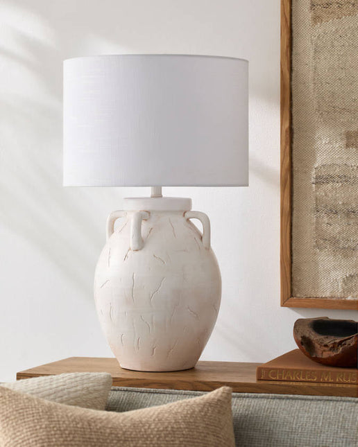 Jordi Traditional White Table Lamp Lighting TriadCommerceInc