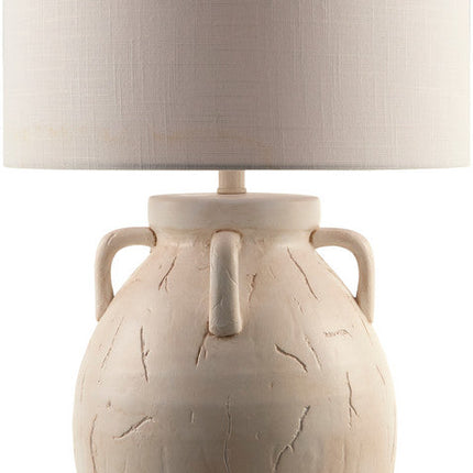 Jordi Traditional White Table Lamp Lighting TriadCommerceInc 29"H x 17"W x 17"D