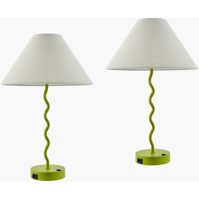 Katoya Cottage Green Table Lamp Home Decor > Lighting > Lamp > Table Lamps TriadCommerceInc 20"H x 13"W x 13"D