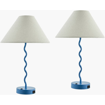 Katoya Cottage Blue Table Lamp Home Decor > Lighting > Lamp > Table Lamps TriadCommerceInc 20"H x 13"W x 13"D