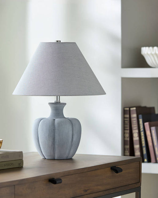 Vimpeli Traditional Gray Table Lamp Home Decor > Lighting > Lamp > Table Lamps TriadCommerceInc
