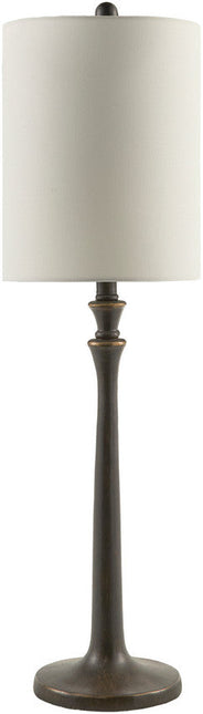 Sintia Rustic White/Black Table Lamp Home Decor > Lighting > Lamp > Table Lamps TriadCommerceInc 34"H x 10"W x 10"D
