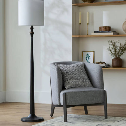 Mikia Rustic Black/White Table Lamp Home Decor > Lighting > Lamp > Table Lamps TriadCommerceInc