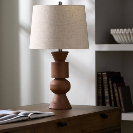 Frida Cottage Brown Table Lamp Lighting TriadCommerceInc