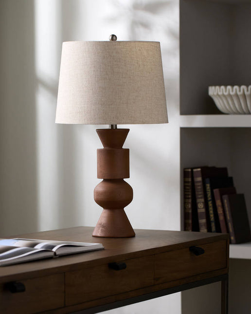 Frida Cottage Brown Table Lamp Lighting TriadCommerceInc