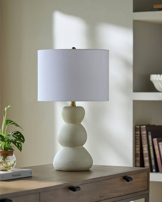 Teria Cottage Cream Table Lamp Lighting TriadCommerceInc