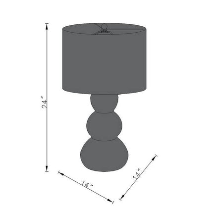 Teria Cottage Cream Table Lamp Lighting TriadCommerceInc