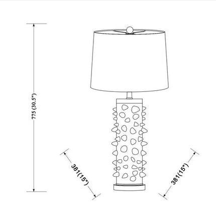 Jannetta Global White Table Lamp Lighting TriadCommerceInc