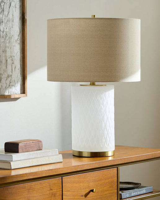 Ned Traditional Beige Table Lamp Home Decor > Lighting > Lamp > Table Lamps TriadCommerceInc