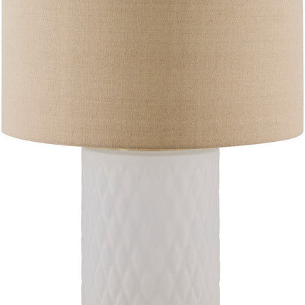 Ned Traditional Beige Table Lamp Home Decor > Lighting > Lamp > Table Lamps TriadCommerceInc 27"H x 17"W x 17"D