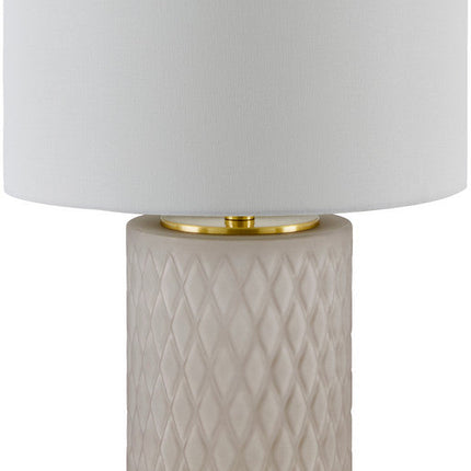 Ned Traditional Cream Table Lamp Lighting TriadCommerceInc 27"H x 17"W x 17"D