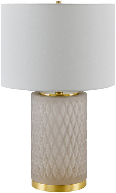 Ned Traditional Cream Table Lamp Lighting TriadCommerceInc 27"H x 17"W x 17"D