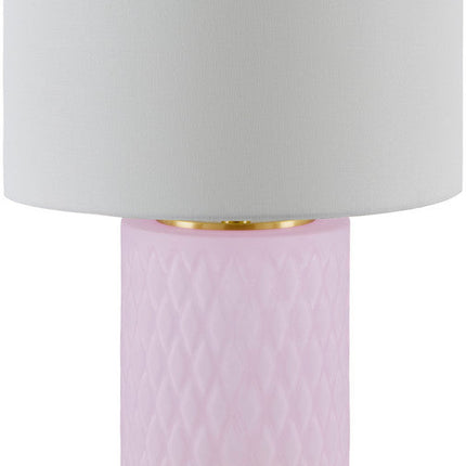 Ned Traditional Pink Table Lamp Home Decor > Lighting > Lamp > Table Lamps TriadCommerceInc 27"H x 17"W x 17"D