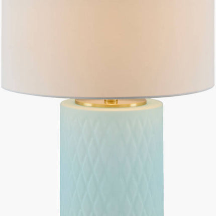 Ned Traditional Ice Blue Table Lamp Lighting TriadCommerceInc